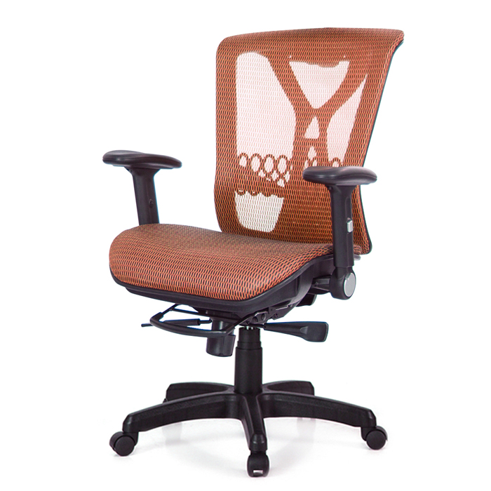 GXG 短背全網 電腦椅 (摺疊扶手) 型號094 E1