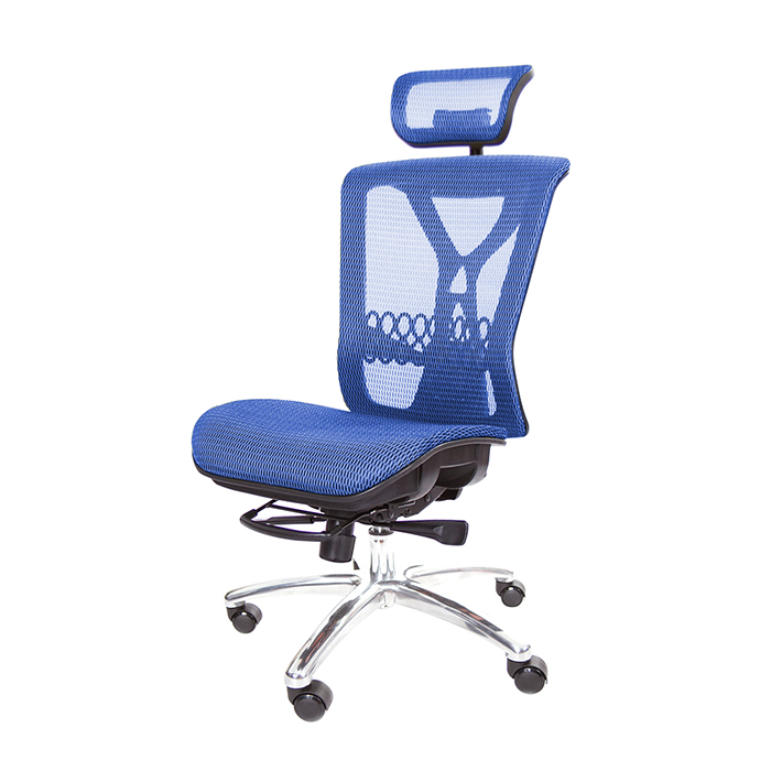 GXG 高背全網 電腦椅  (無扶手/鋁腳) 型號094 LUNHA