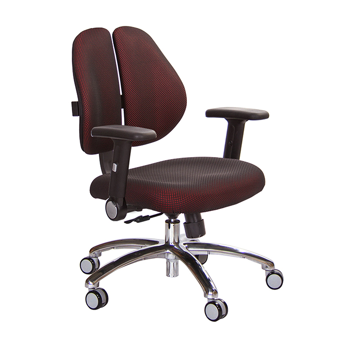 GXG 短背涼感 雙背椅 (鋁腳/摺疊升降扶手)  型號2992 LU1