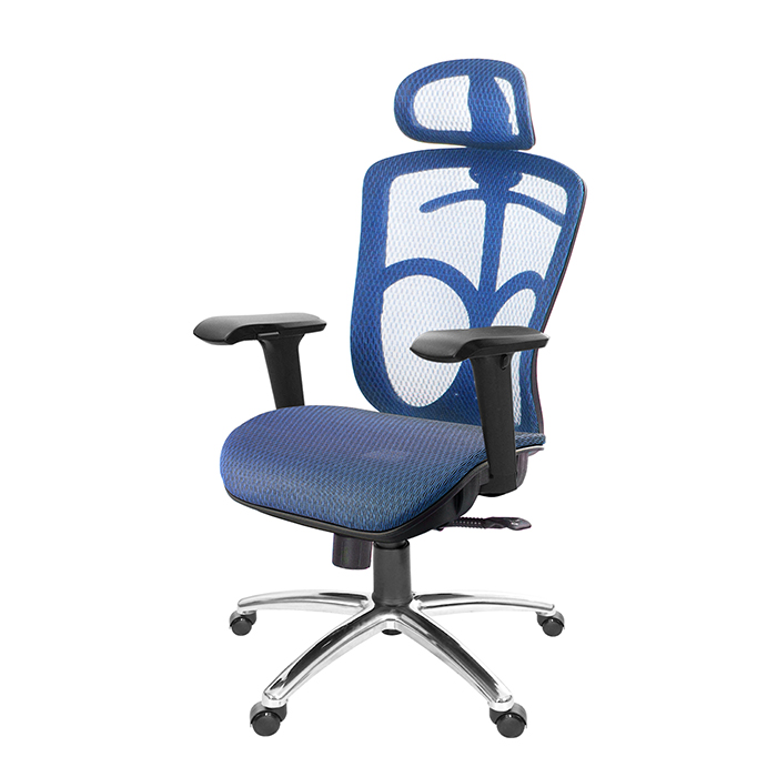 GXG 高背全網 電腦椅  (鋁腳/4D升降手) 型號091 LUA3