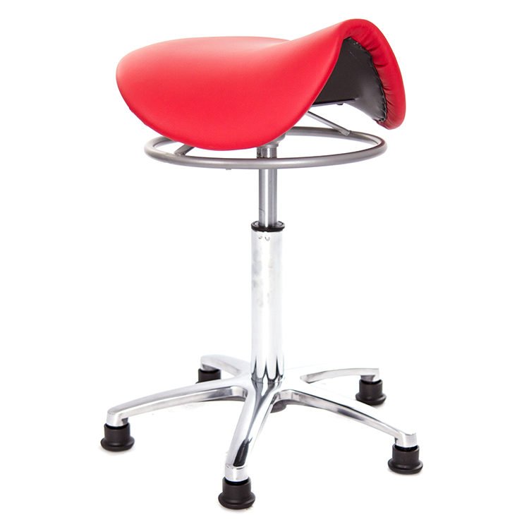GXG 馬鞍型 工作椅 (鋁合金腳座) 拉環升降款 型號T04 LU