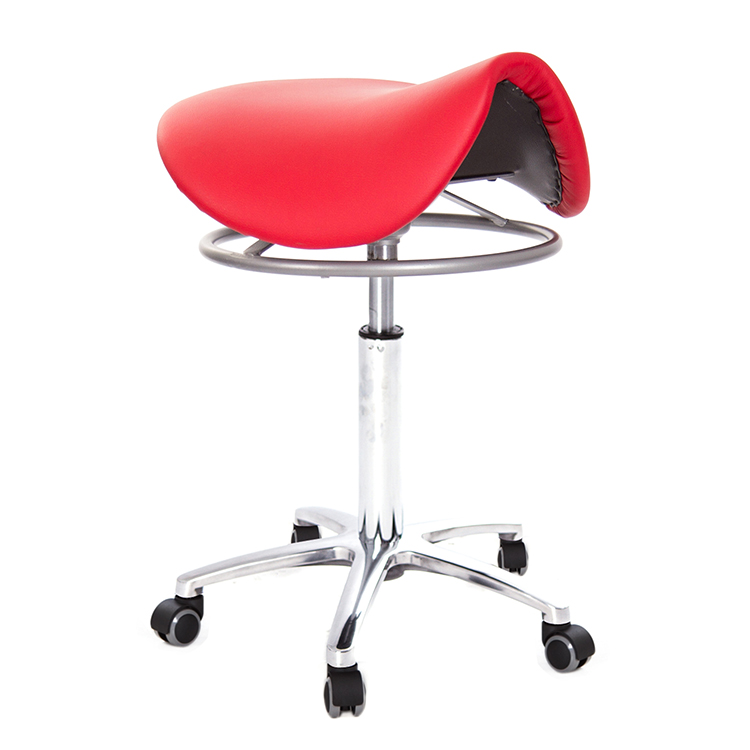 GXG 馬鞍型 工作椅 (鋁合金腳座款) 拉環升降款 型號T04 LUX