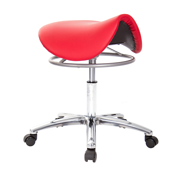 GXG 馬鞍型 工作椅 (鋁合金腳座款) 拉環升降款 型號T04 LU1X