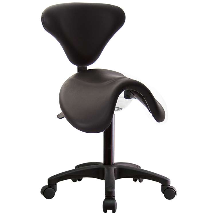 GXG 大馬鞍 工作椅加椅背/ 可前傾(塑膠腳) 型號81T6 E