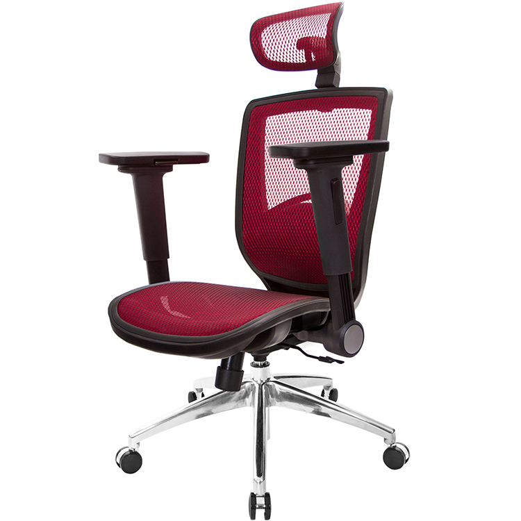 GXG 高背全網 電腦椅 (鋁腳/4D平面摺疊手) 型號81X6 LUA1H