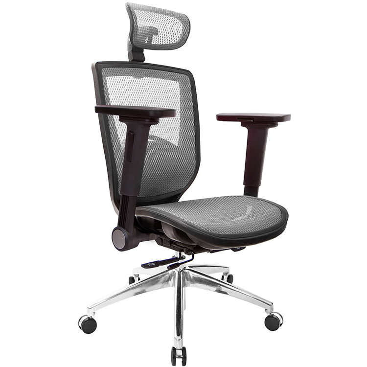 GXG 高背全網 電腦椅 (鋁腳/4D平面摺疊扶手) 型號81Z6 LUA1H