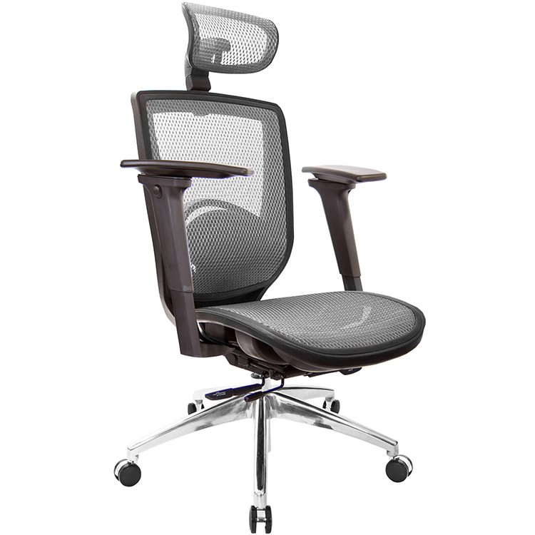 GXG 高背全網 電腦椅 (鋁腳/3D手游後靠扶手) 型號81Z6 LUA9M