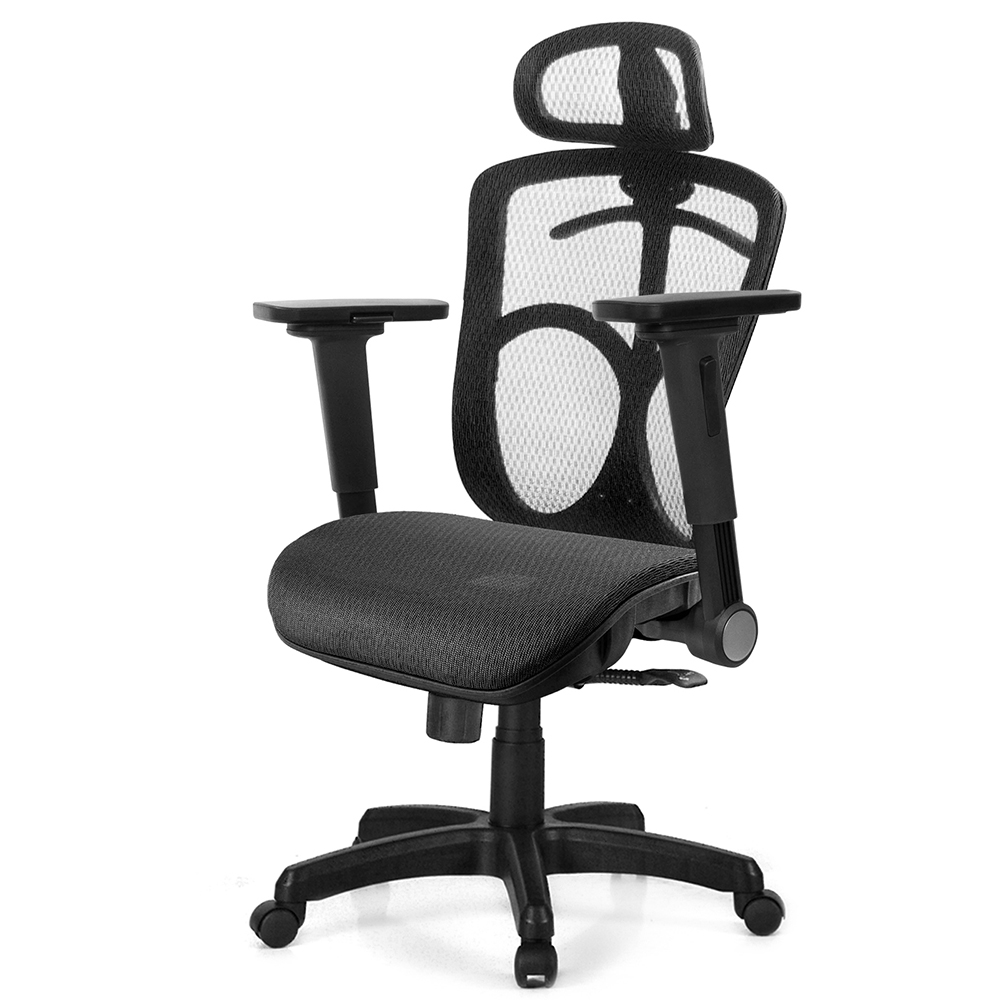 GXG 高背全網 電腦椅  (4D平面摺疊扶手) 型號091 EA1H