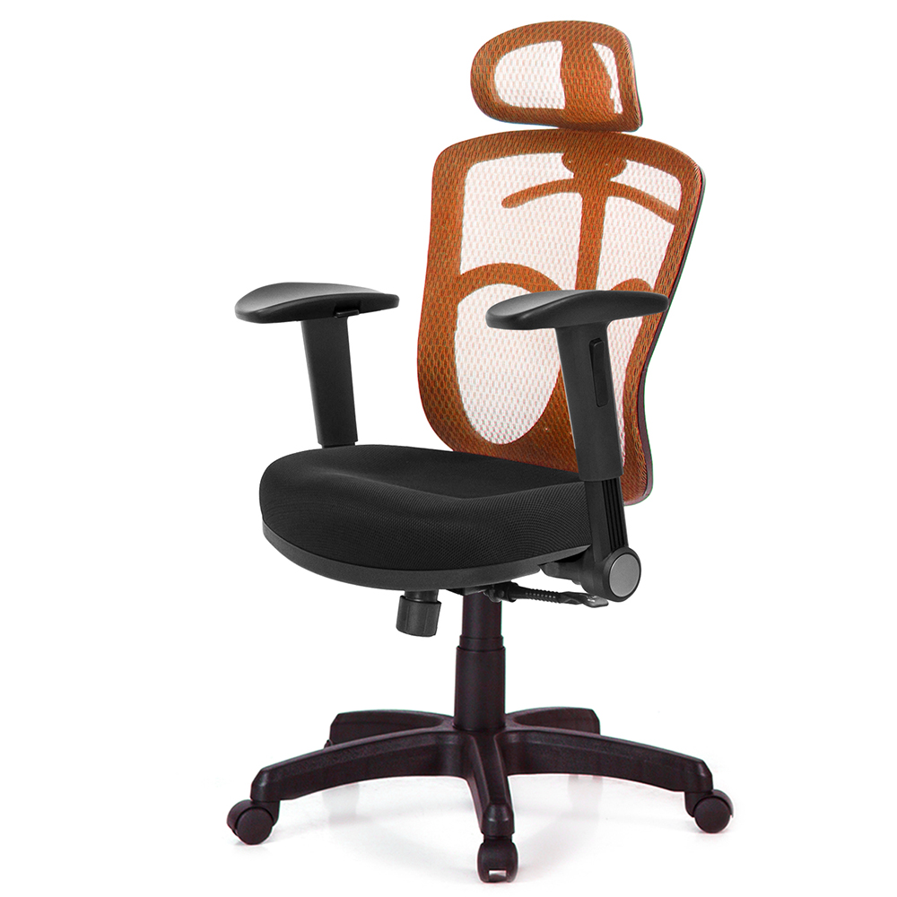 GXG 高背半網 電腦椅  (摺疊滑面扶手) 型號096 EA1J