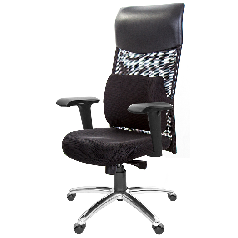GXG 高背泡棉座 電腦椅 (4D升降扶手/鋁腳) 型號8130 LUA3