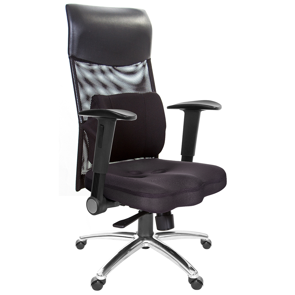 GXG 高背美臀 電腦椅 (摺疊扶手/鋁腳) 型號8139 LUA1