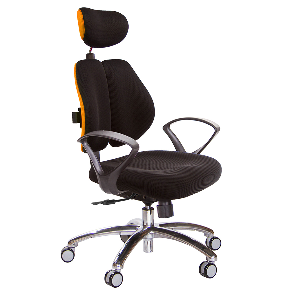 GXG 高背涼感綿 雙背椅 (鋁腳/D字扶手)  型號2995 LUA4
