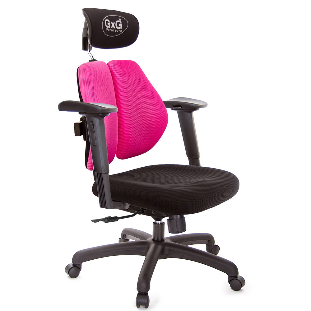 GXG 雙軸枕 雙背電腦椅(2D手遊休閒扶手)  型號2604 EA2JM