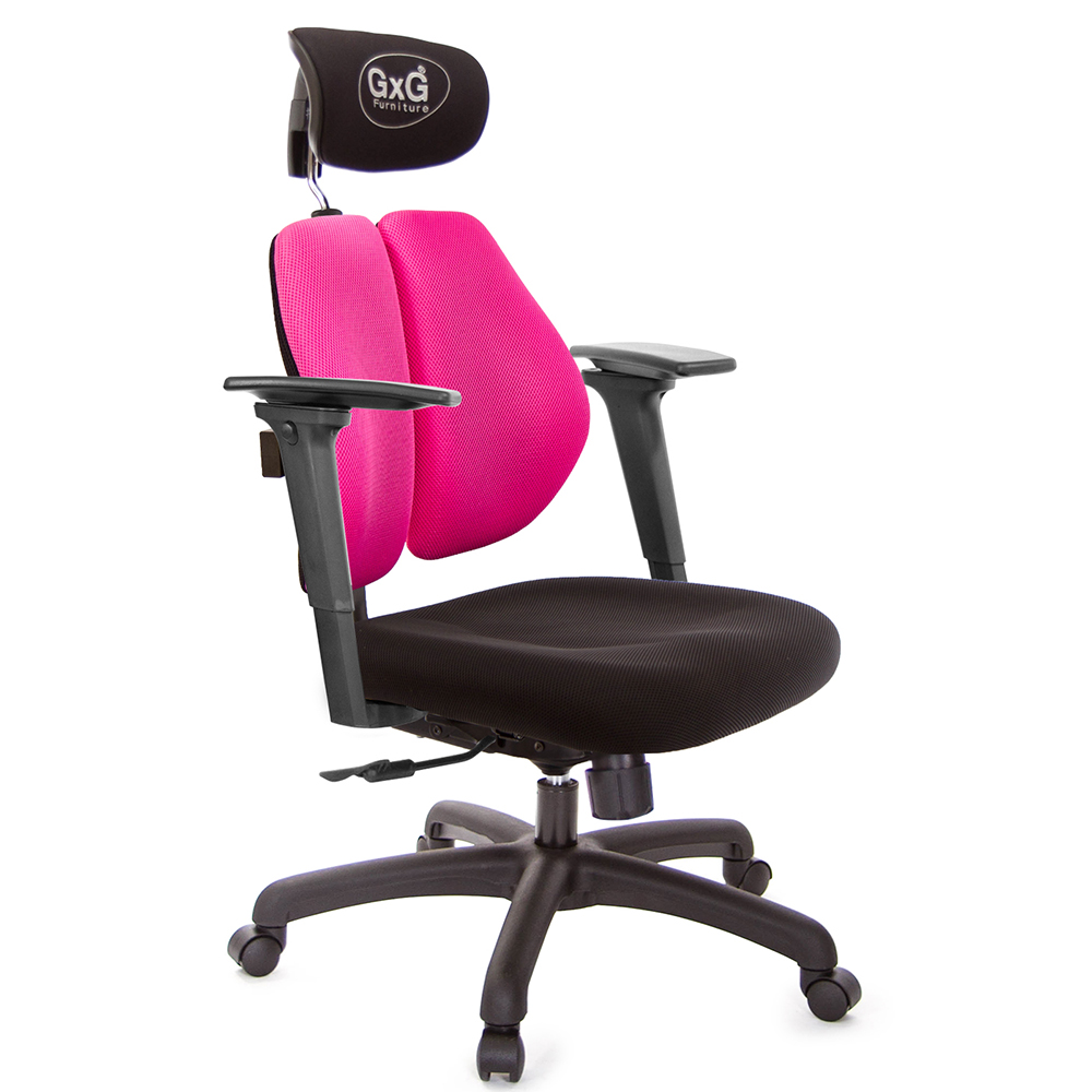GXG 雙軸枕 雙背電腦椅(3D手遊休閒扶手)  型號2604 EA9M