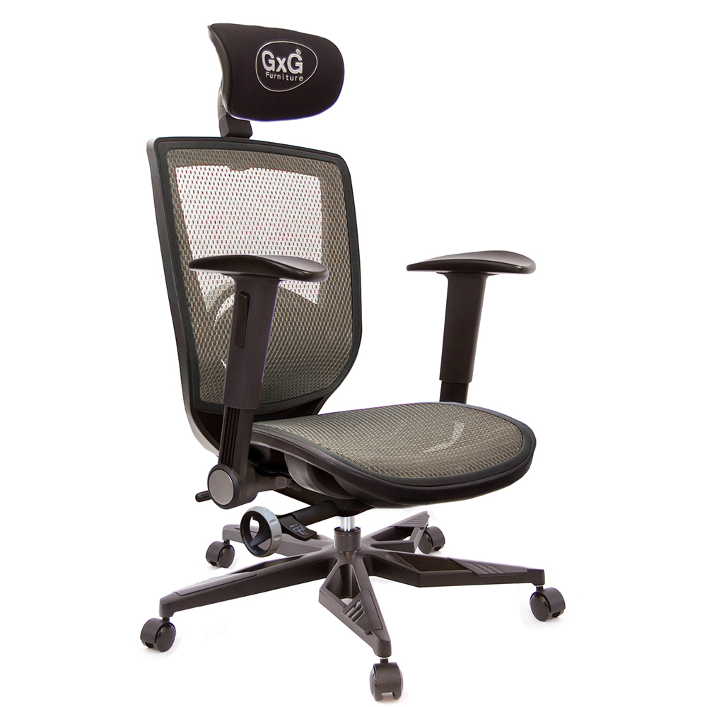 GXG 高背全網 電腦椅 (電競腳/摺疊扶手) 型號83F6 KGA1