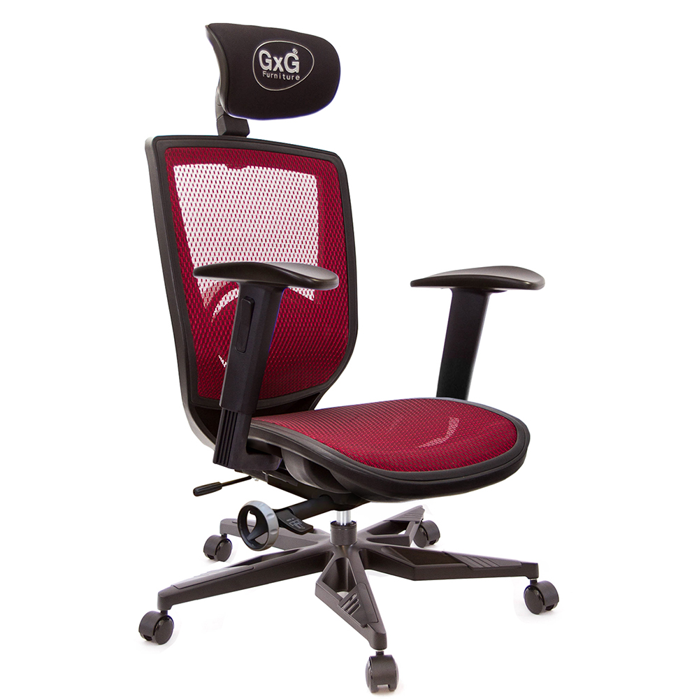 GXG 高背全網 電腦椅 (電競腳/2D升降扶手) 型號83F6 KGA2