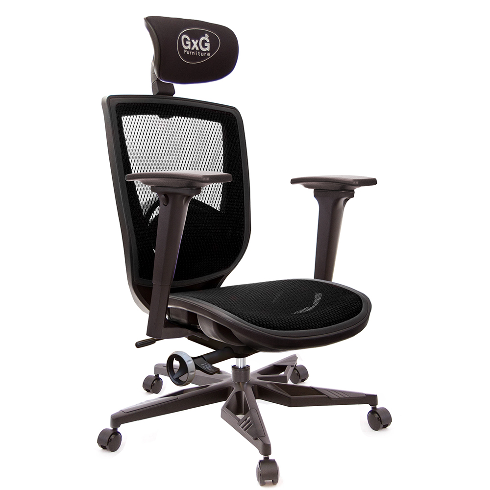 GXG 高背全網 電腦椅 (電競腳/3D扶手) 型號83F6 KGA9