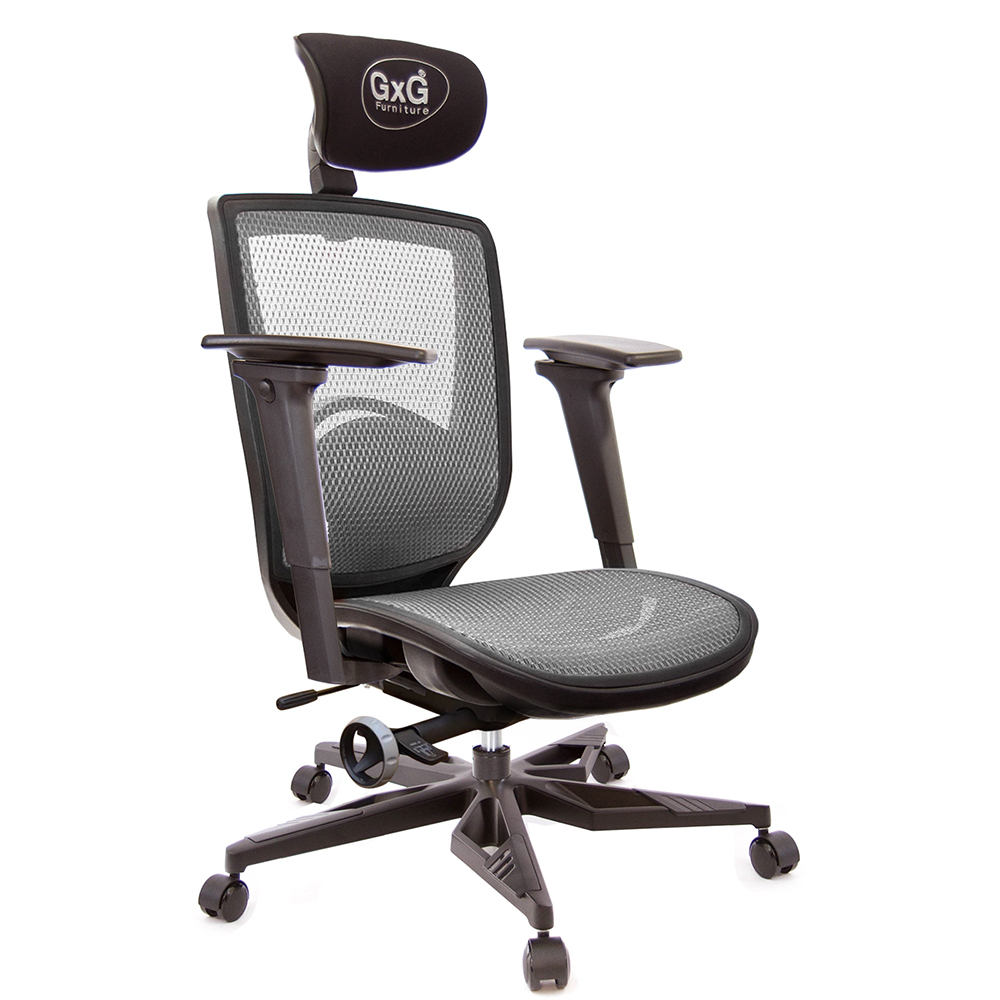GXG 高背全網 電腦椅 (電競腳/3D手游後靠扶手) 型號83F6 KGA9M