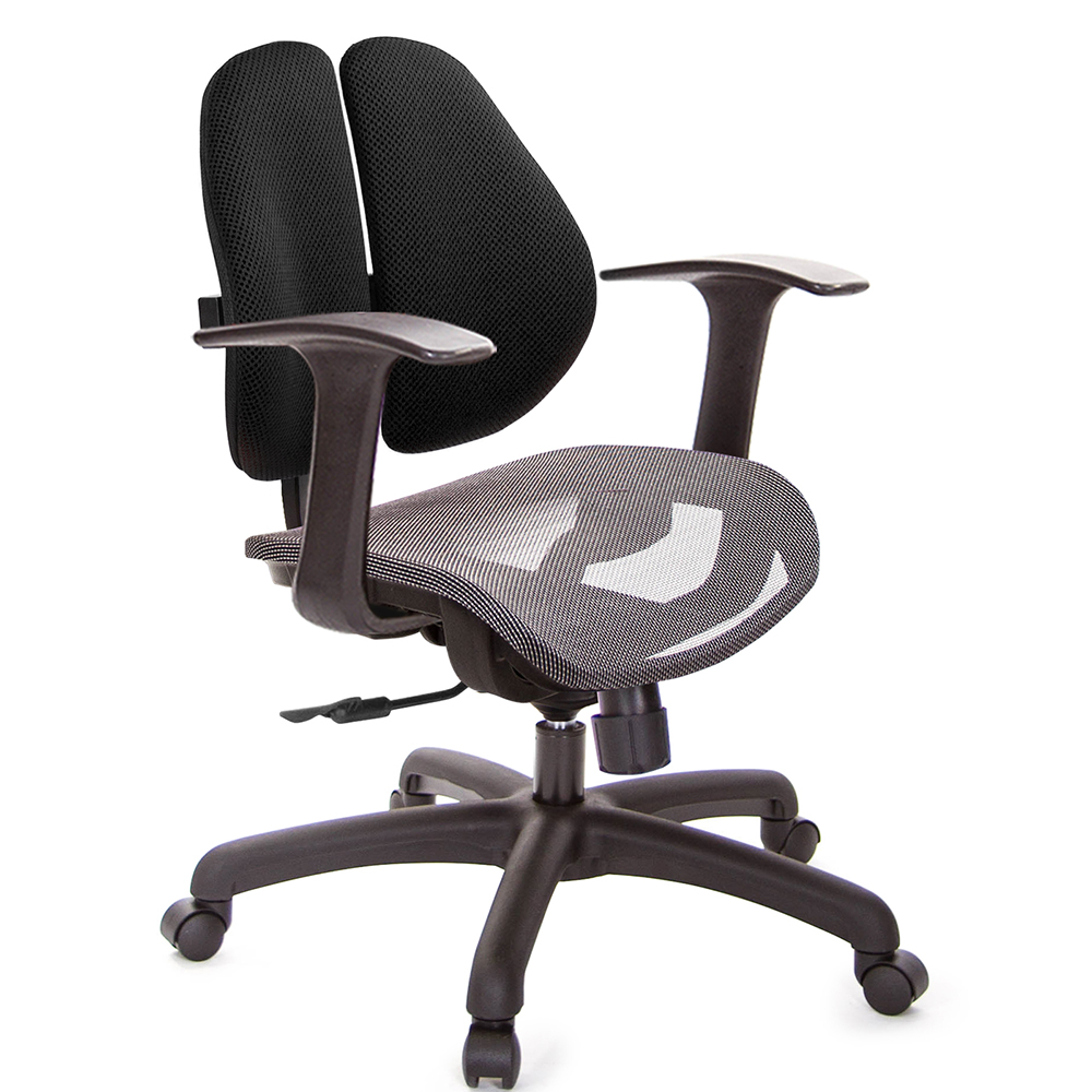 GXG 低雙背網座 電腦椅(T字扶手)  型號2803 E