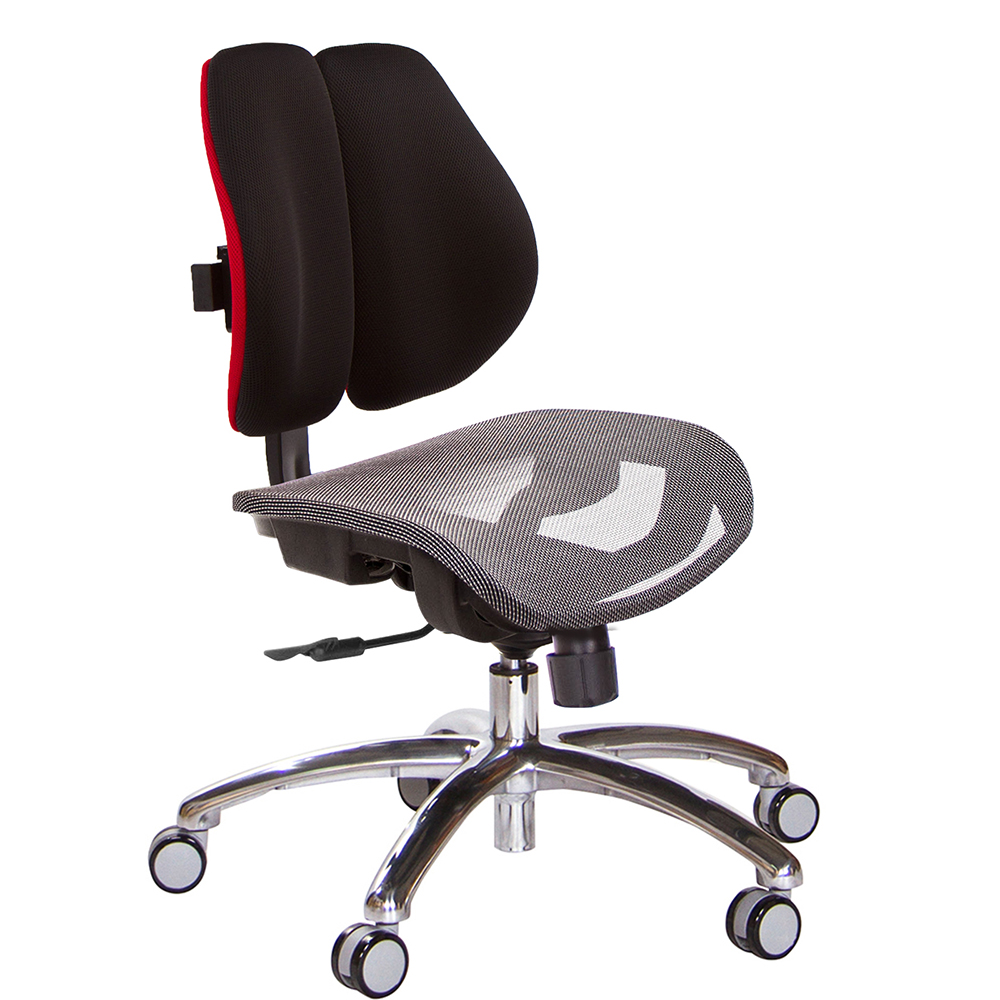 GXG 低雙背網座 電腦椅(鋁腳/無扶手)  型號2803 LUNH
