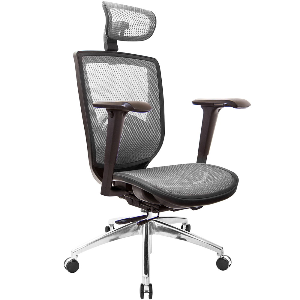 GXG 高背全網 電腦椅 (鋁腳/4D升降手) 型號81Z6 LUA3