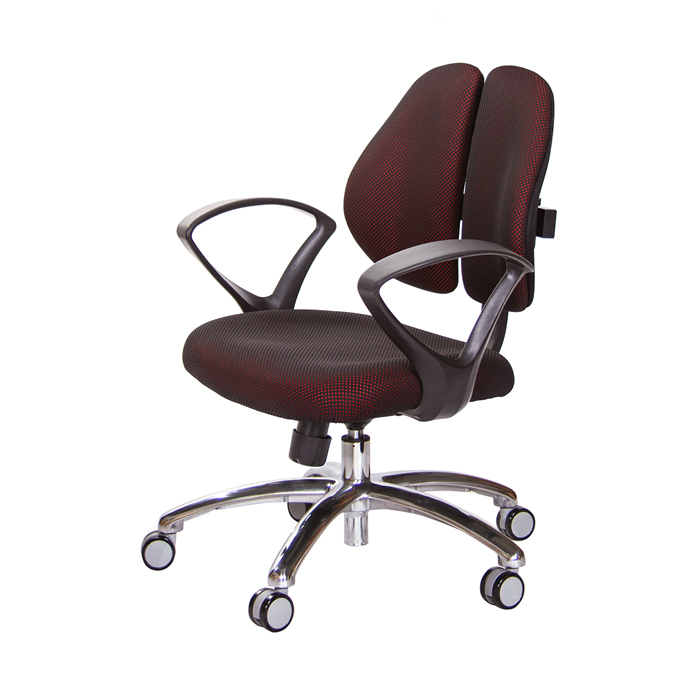 GXG 短背成泡 雙背椅 (鋁腳/D字扶手)  型號2990 LU4