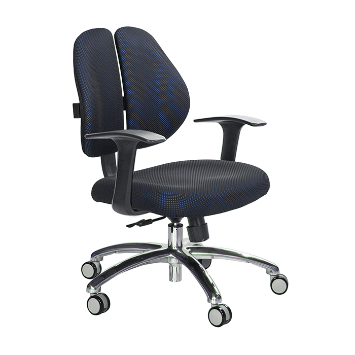 GXG 短背涼感 雙背椅 (鋁腳/T字扶手)  型號2992 LU