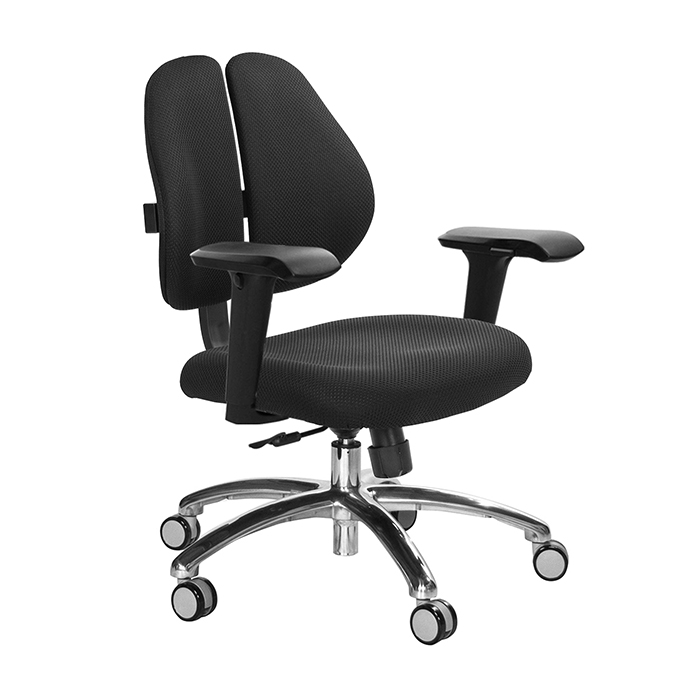 GXG 短背涼感 雙背椅 (鋁腳/4D升降扶手)  型號2992 LU3
