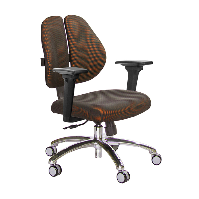GXG 短背涼感 雙背椅 (鋁腳/3D升降扶手)  型號2992 LU9