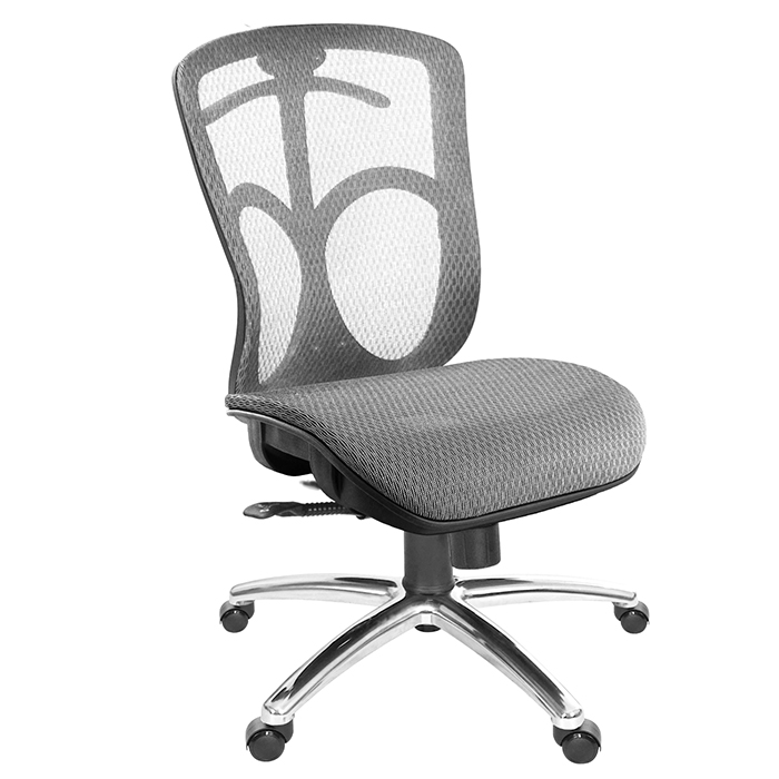 GXG 短背全網 電腦椅 (無扶手/鋁腳) 型號091 LUNH 