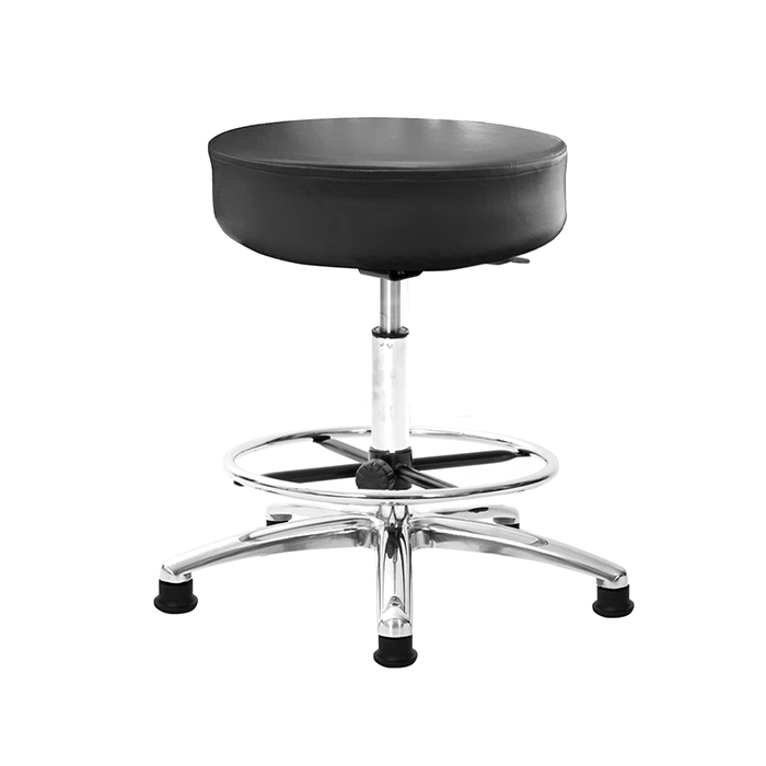 GXG 圓凳款 工作椅 (寬鋁腳+踏圈) 型號T01 LU1K 