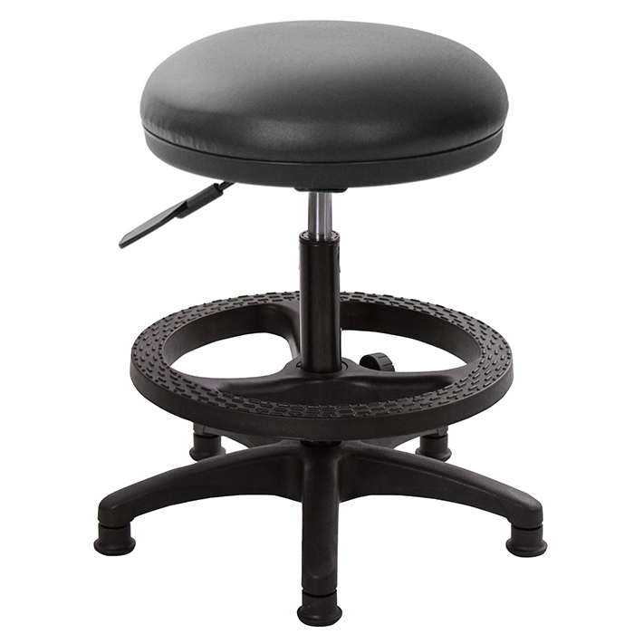 GXG 立體泡棉 圓凳工作 吧檯椅 (塑膠腳+踏圈)  型號81T1 EK