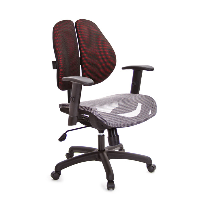 GXG 短背網座 雙背椅 (升降扶手)  TW-2801 E5