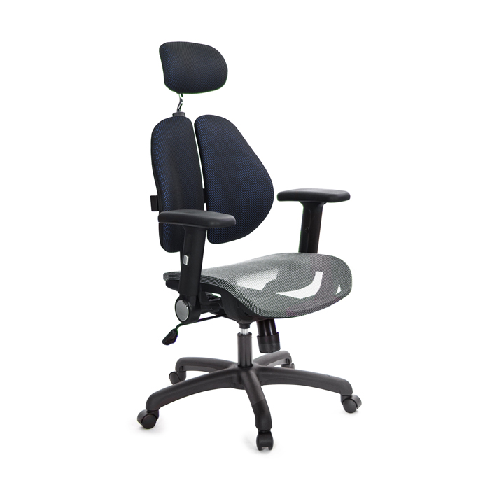 GXG 高背網座 雙背椅 (摺疊升降扶手)  TW-2802 EA1