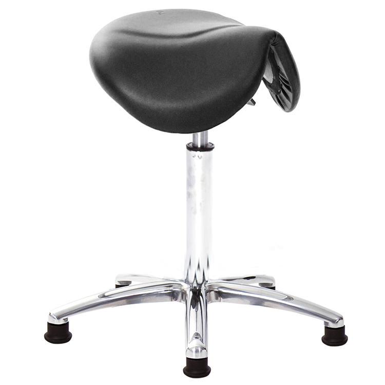 GXG 立體泡棉 小馬鞍 工作椅(寬鋁腳) 型號81T7 LU1