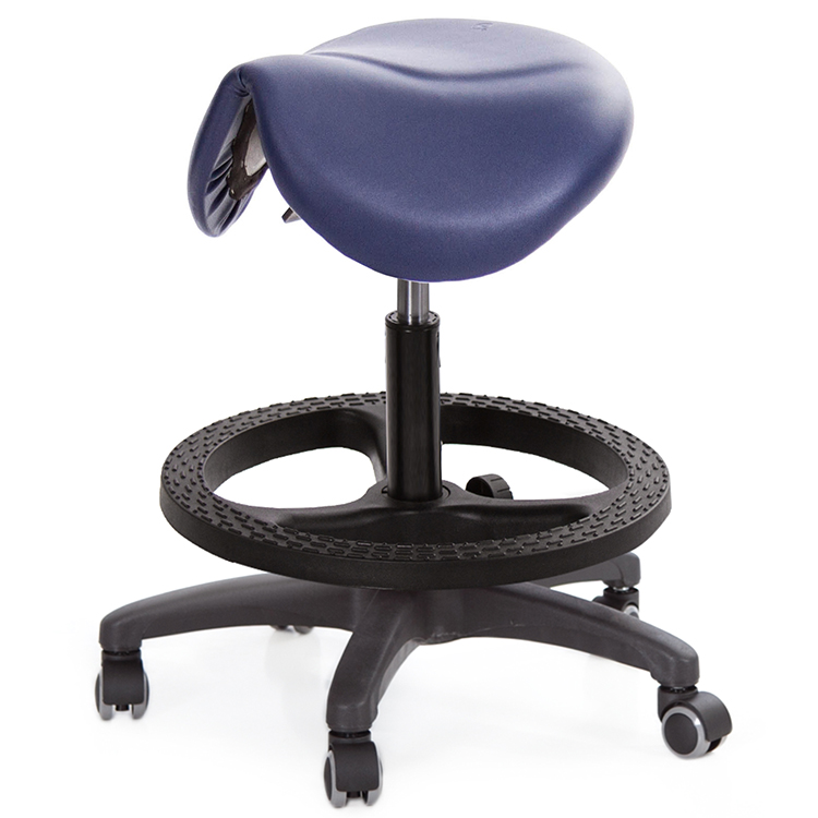 GXG 小馬鞍 工作椅 可前傾 (塑膠踏圈/防刮輪) 型號81T9 EXK