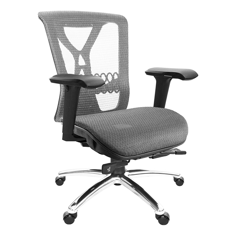 GXG 短背全網 電腦椅 (4D升降扶手/鋁腳) 型號8094 LU3