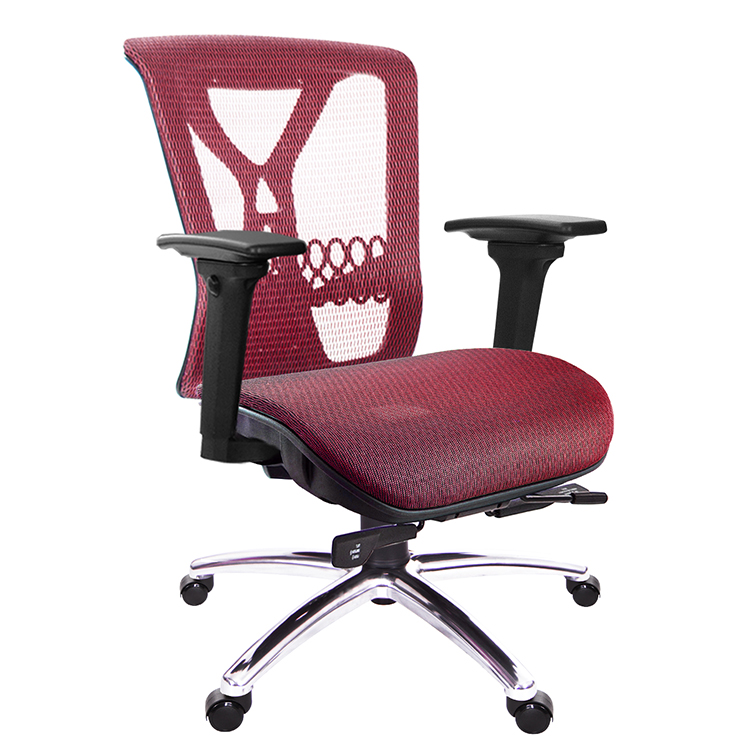 GXG 短背全網 電腦椅 (3D升降扶手/鋁腳) 型號8094 LU9