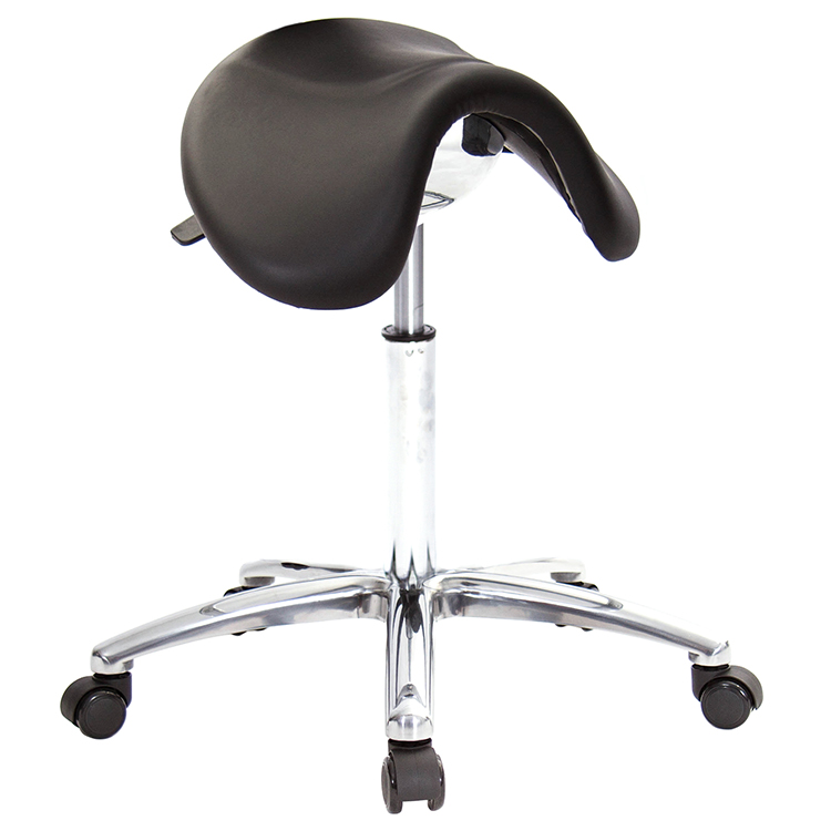 GXG 大馬鞍 工作椅 (寬鋁腳+防刮輪) 型號81T3 LU1X