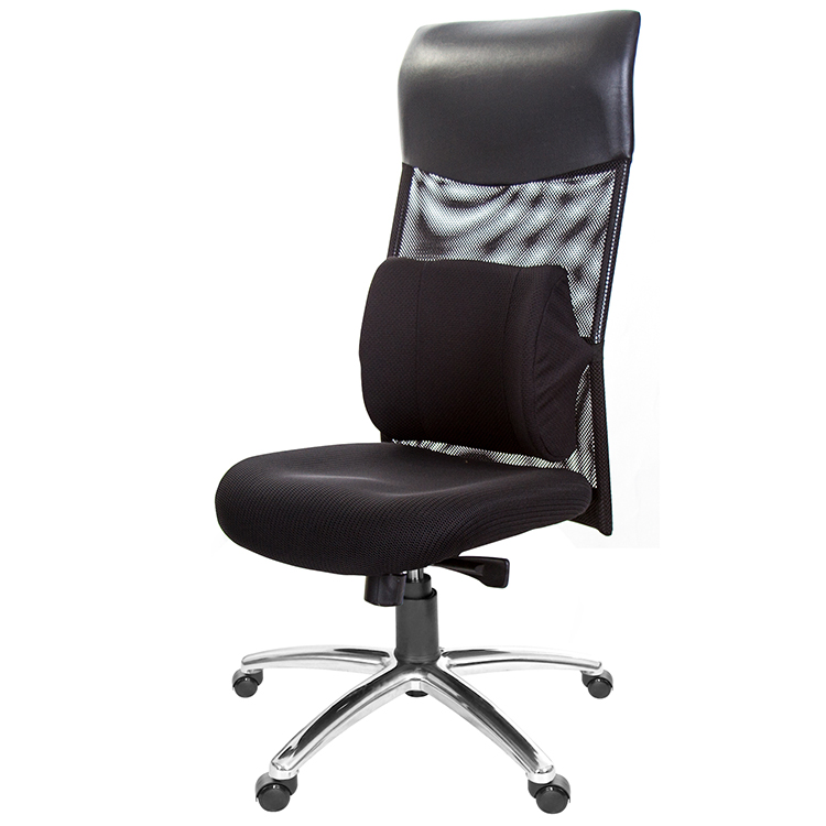 GXG 高背泡棉座 電腦椅 (無扶手/鋁腳) 型號8130LUANH