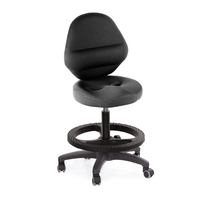 GXG 吧檯椅 加椅背 (塑膠踏圈/防刮輪) 型號T10 EXK