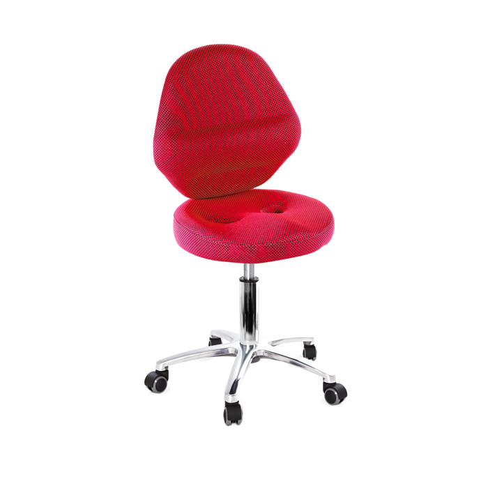 GXG 矮座工作椅 加椅背 (小鋁腳+防刮輪) 型號T10 LUXS