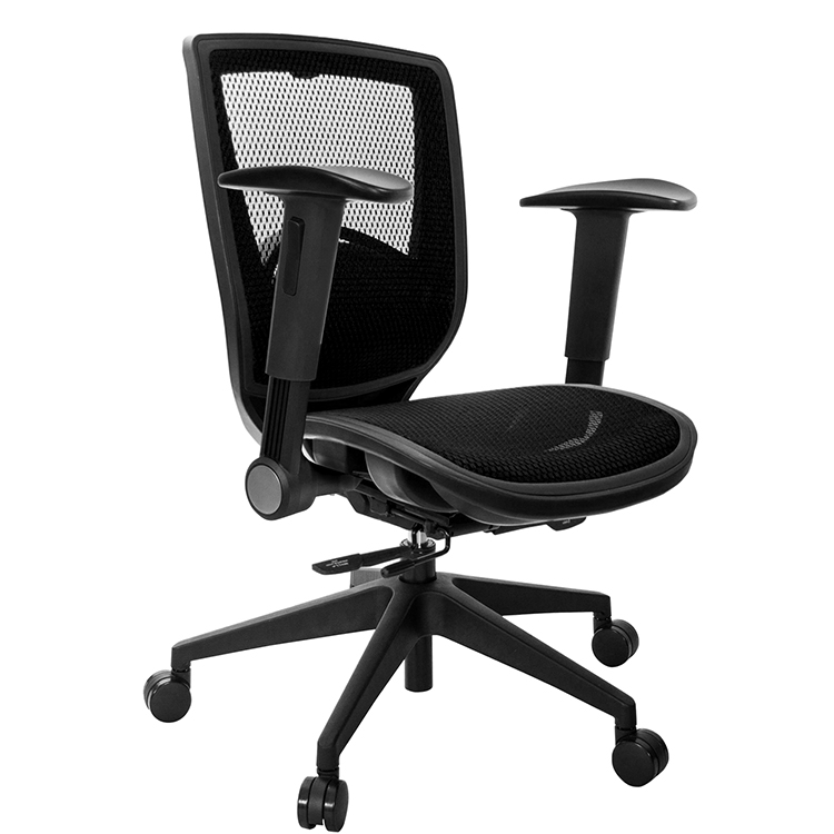 GXG 短背全網 電腦椅 (摺疊扶手) 型號81Z6E1