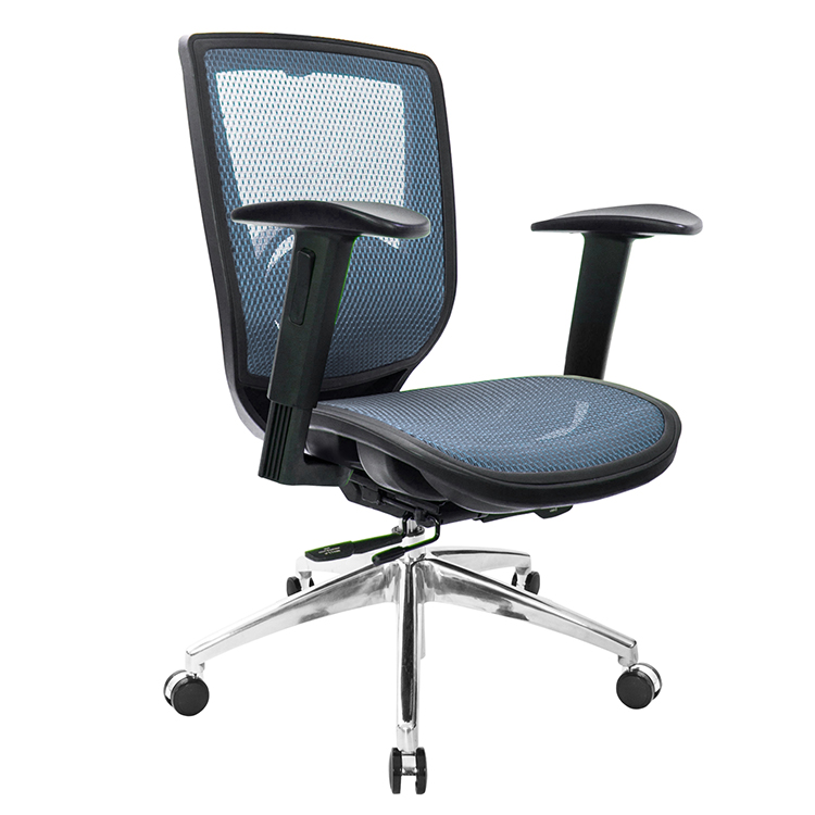GXG 短背全網 電腦椅 (鋁腳/2D升降手) 型號81Z6 LU2