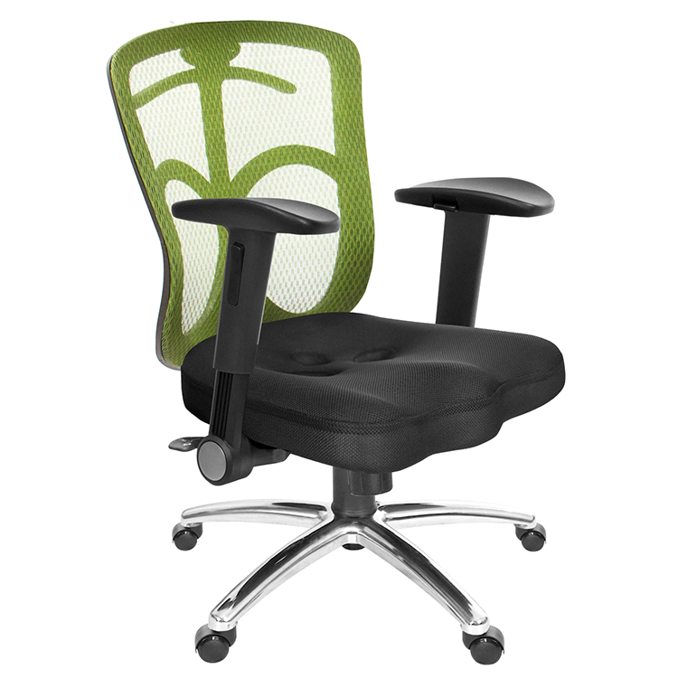 GXG 短背美臀 電腦椅  (鋁腳/摺疊滑面手) TW-115 LU1J