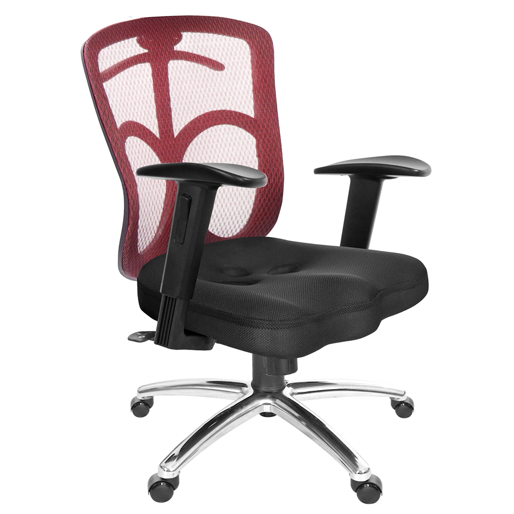 GXG 短背美臀 電腦椅  (鋁腳/2D升降扶手) 型號115 LU2
