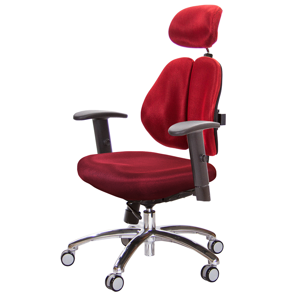 GXG 高背涼感綿 雙背椅 (鋁腳/SO金屬扶手)  型號2994 LUA5