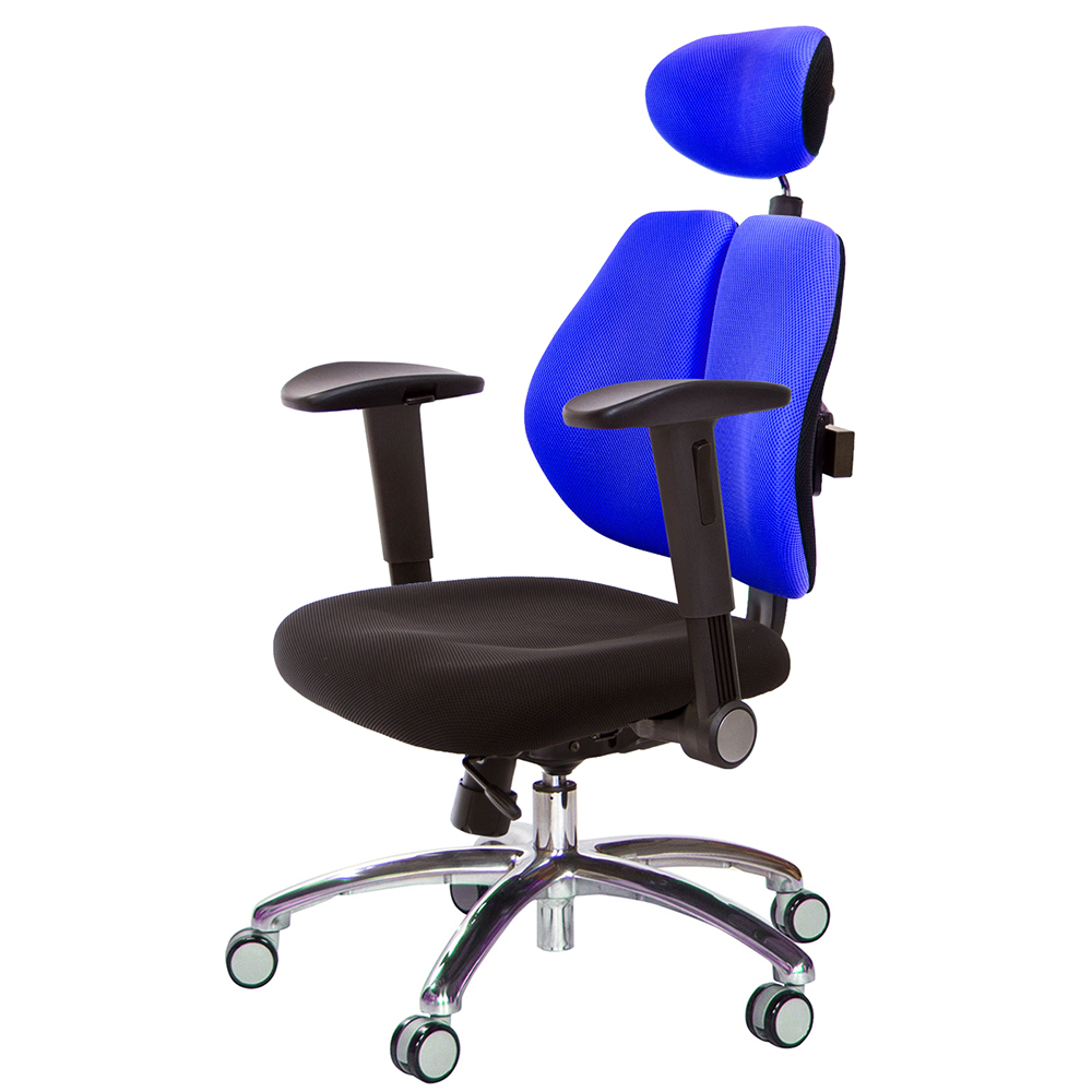 GXG 高背涼感綿 雙背椅 (鋁腳/摺疊滑面扶手)  型號2994 LUA1J