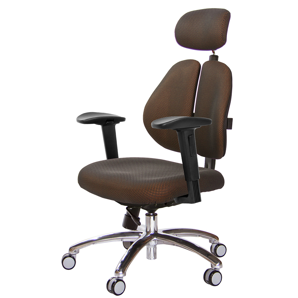 GXG 高背涼感綿 雙背椅 (鋁腳/2D滑面升降扶手)  型號2994 LUA2J