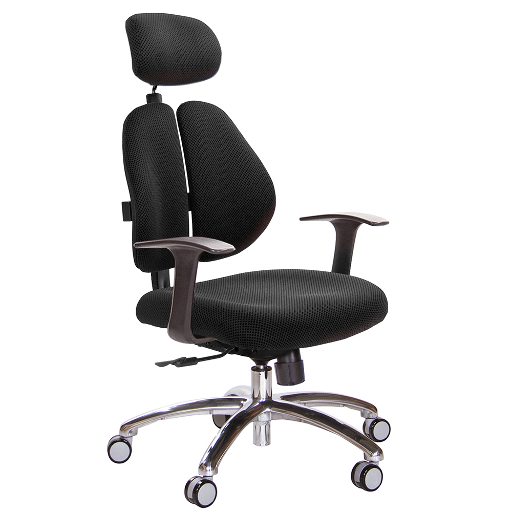 GXG 高背涼感綿 雙背椅 (鋁腳/T字扶手)  型號2995 LUA